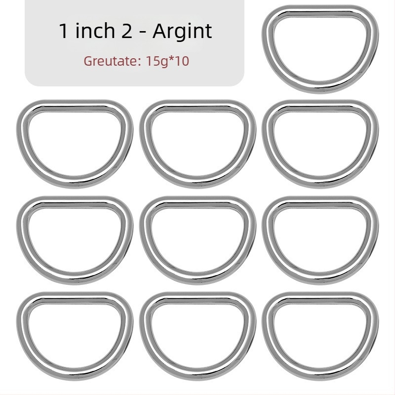 Cataramă D pentru geantă – accesorii metalice pentru curea de umăr, Zhuoyue; Marcă: Zhuoyue; Material: metal; Model: altul; Funcție: altă