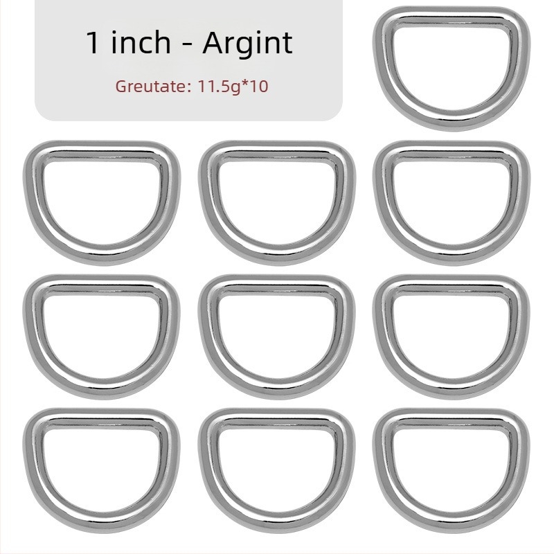 Cataramă D pentru geantă – accesorii metalice pentru curea de umăr, Zhuoyue; Marcă: Zhuoyue; Material: metal; Model: altul; Funcție: altă