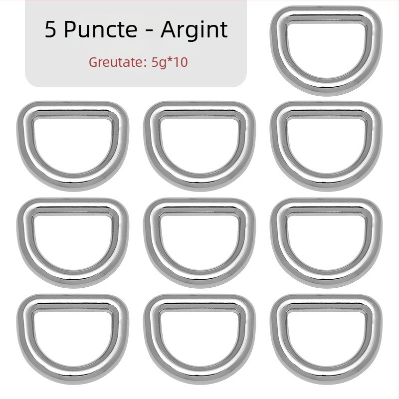 Cataramă D pentru geantă – accesorii metalice pentru curea de umăr, Zhuoyue; Marcă: Zhuoyue; Material: metal; Model: altul; Funcție: altă