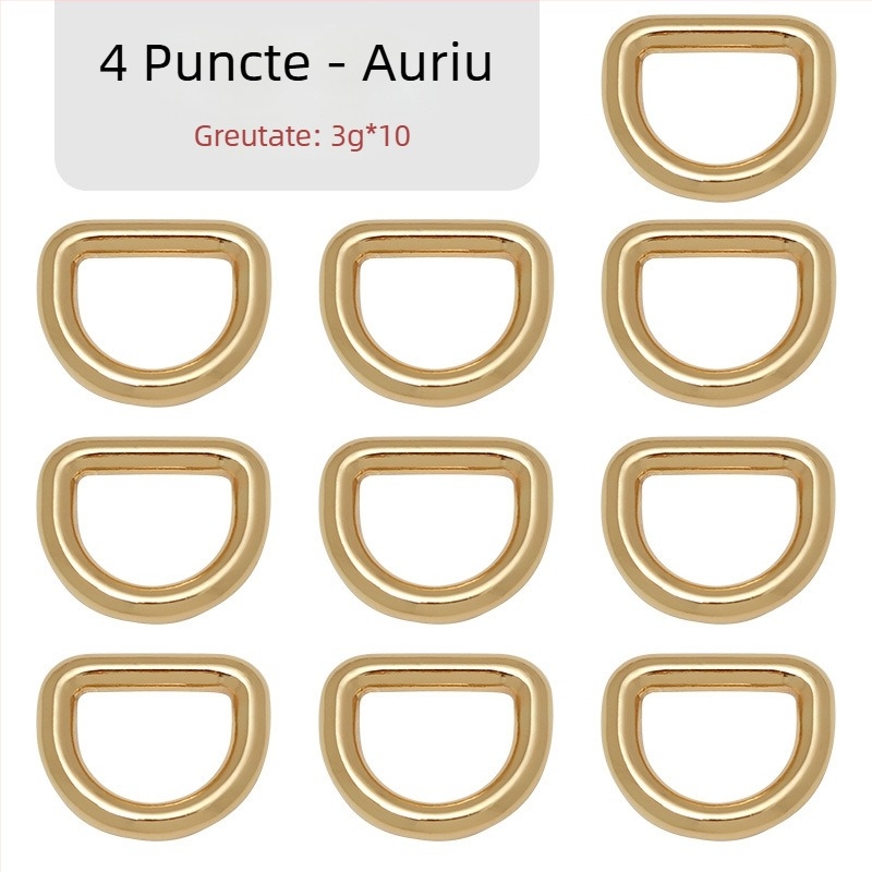Cataramă D pentru geantă – accesorii metalice pentru curea de umăr, Zhuoyue; Marcă: Zhuoyue; Material: metal; Model: altul; Funcție: altă