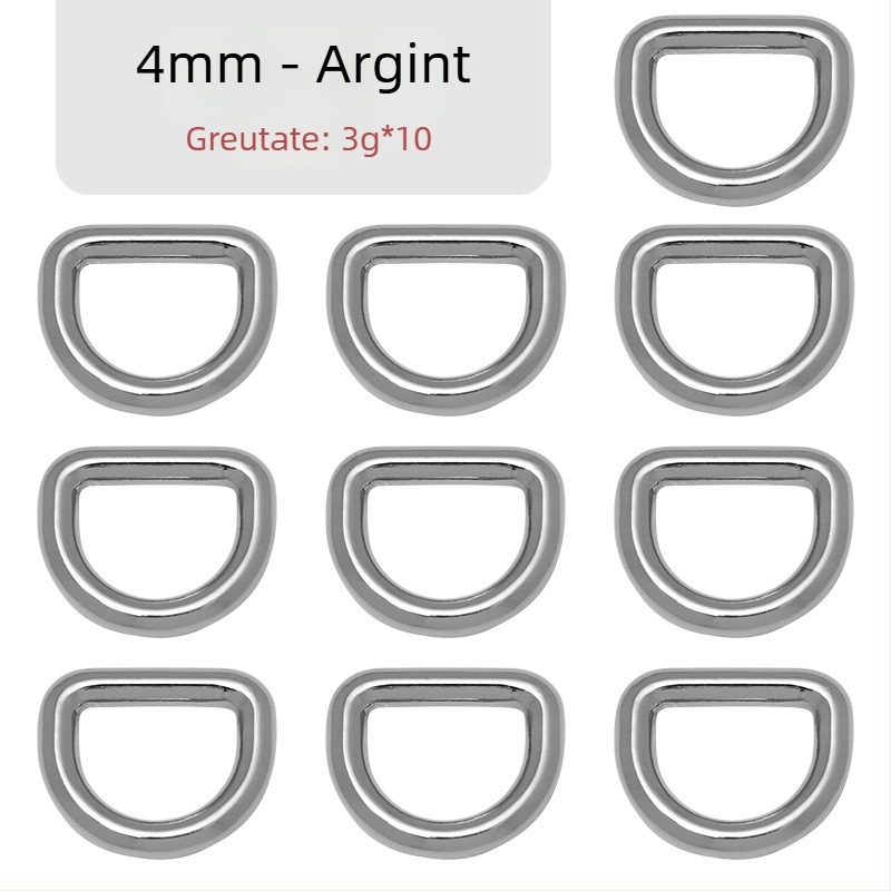 Cataramă D pentru geantă – accesorii metalice pentru curea de umăr, Zhuoyue; Marcă: Zhuoyue; Material: metal; Model: altul; Funcție: altă