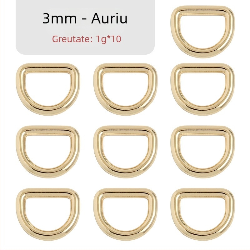 Cataramă D pentru geantă – accesorii metalice pentru curea de umăr, Zhuoyue; Marcă: Zhuoyue; Material: metal; Model: altul; Funcție: altă