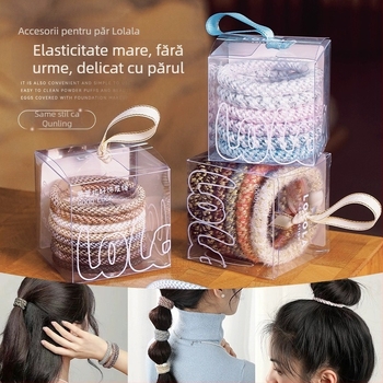 Accesorii pentru păr – șnur împletit pentru păr, realizat manual, materiale mixte, stil: împletit, sezon: vară 2024