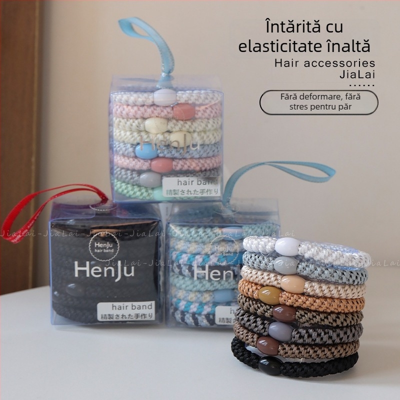 Accesorii pentru păr – șnur împletit pentru păr, realizat manual, materiale mixte, stil: împletit, sezon: vară 2024