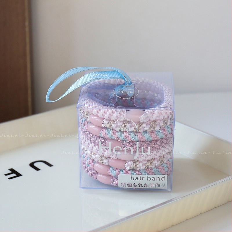 Accesorii pentru păr – șnur împletit pentru păr, realizat manual, materiale mixte, stil: împletit, sezon: vară 2024