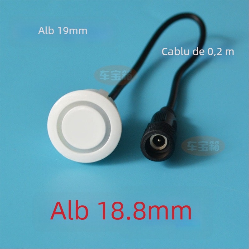 Sondă radar de mers înapoi pentru mașină cu interfață filetat circular — 2 sonde, alimentare 12V, temperatură de funcționare 20–70°C