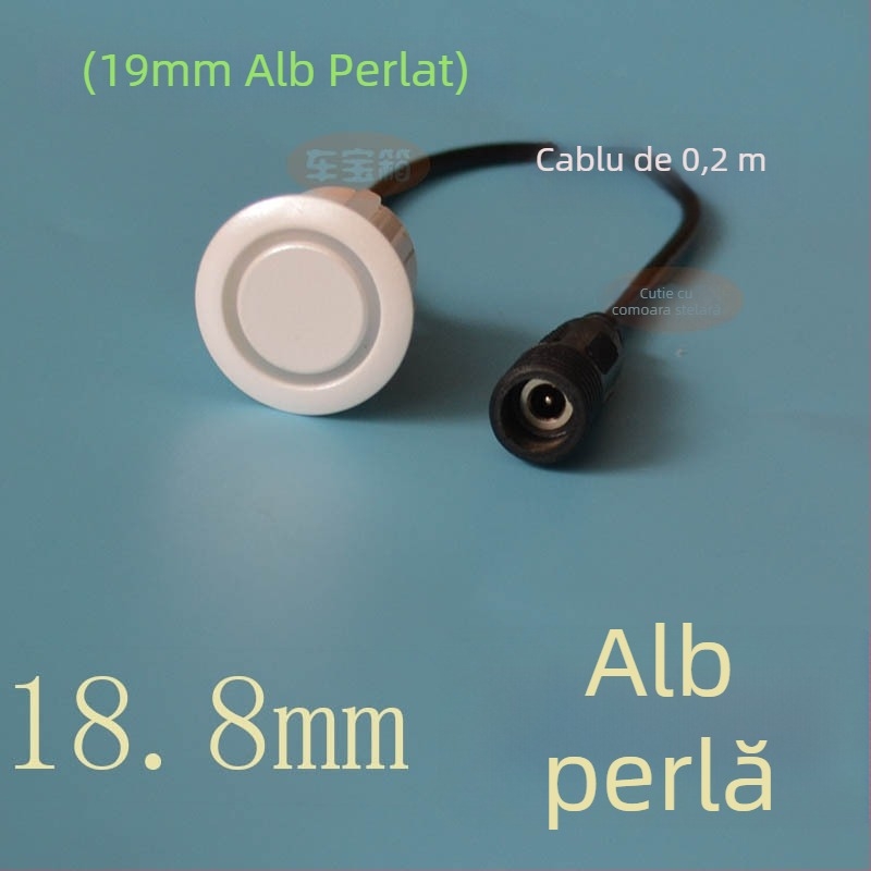 Sondă radar de mers înapoi pentru mașină cu interfață filetat circular — 2 sonde, alimentare 12V, temperatură de funcționare 20–70°C