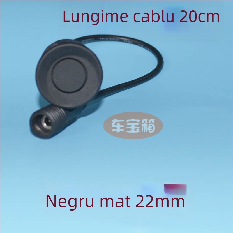 Sondă radar de mers înapoi pentru mașină cu interfață filetat circular — 2 sonde, alimentare 12V, temperatură de funcționare 20–70°C