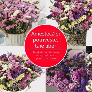 Buchet uscat din flori de mătase pentru decorul sufrageriei (Material: Flori de mătase; Varietate: Narcis; Brand: Source Factory)