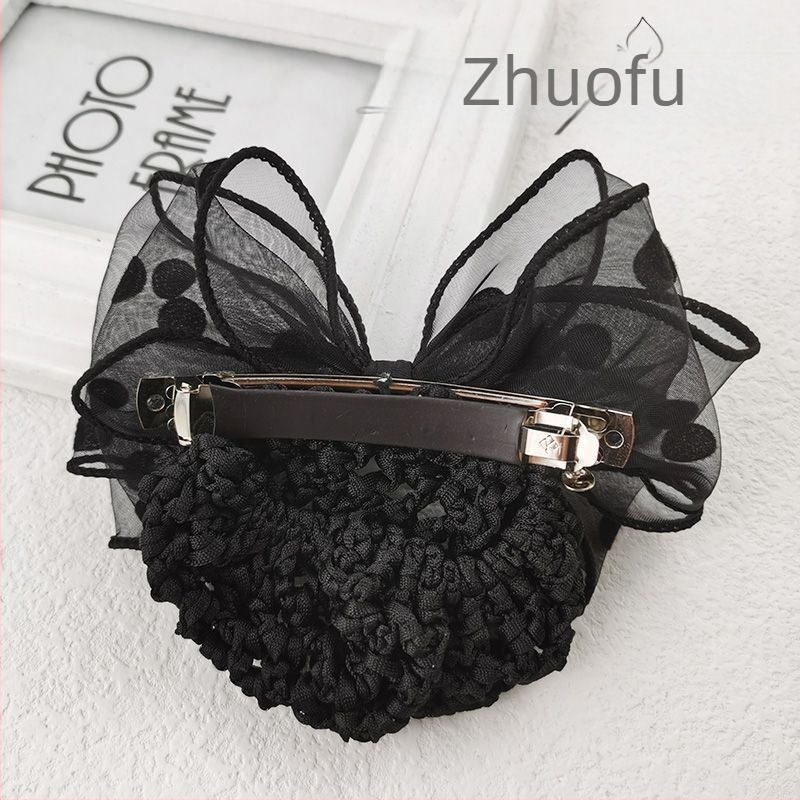 Clip de păr cu floare și funda; fir de mătase; design funda; Vară 2021