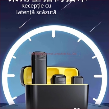 Microfon Lavalier wireless pentru telefon – clip-on, reducere zgomot, model K5-20, comutator direcțional, SNR ≥70 dB, fără baterie încorporată
