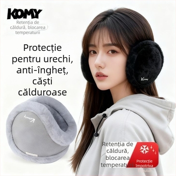 Protecții pentru urechi din pluș, iarnă, calde, anti frig, pentru bărbați și femei, ciclism