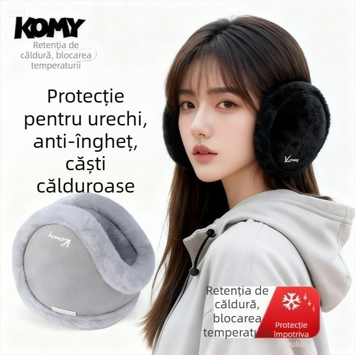 Protecții pentru urechi din pluș, iarnă, calde, anti frig, pentru bărbați și femei, ciclism