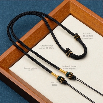 Lanyard din șnur, reglabil, nylon, Guti