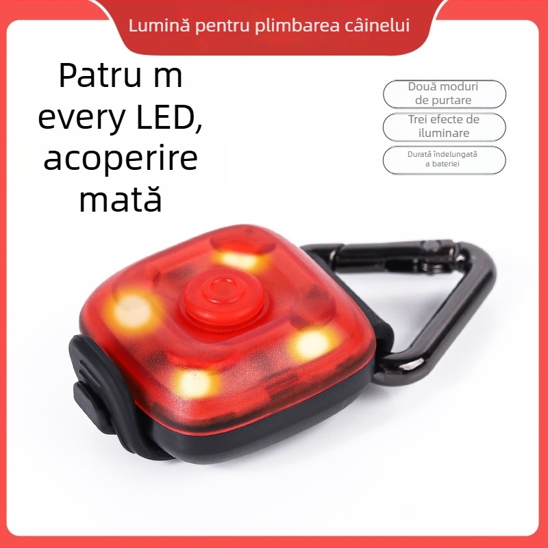 Pandantiv LED pentru câine – lumină anti-pierdere pentru plimbări nocturne, Brand Ulas, plastic, universal, stil IN, pentru toate sezoanele