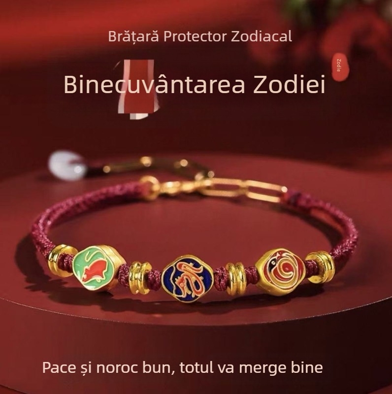 Bratara din aliaj de cupru, mărgele lucrate manual, unisex, design original, potrivită ca dar pentru aniversare
