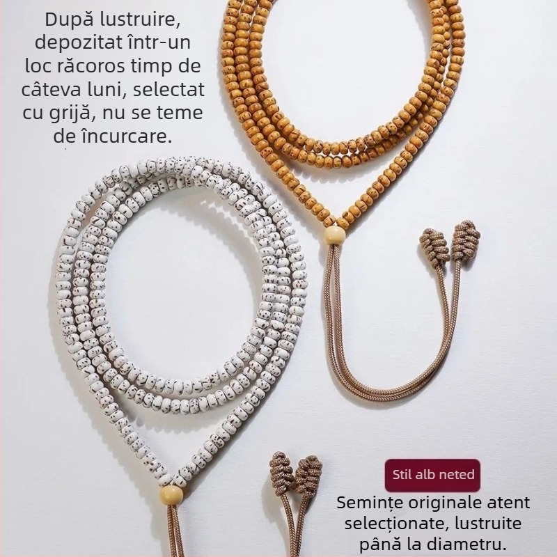 Bodhi mini cu 108 mărgele — brățară cu pandantiv pentru femei