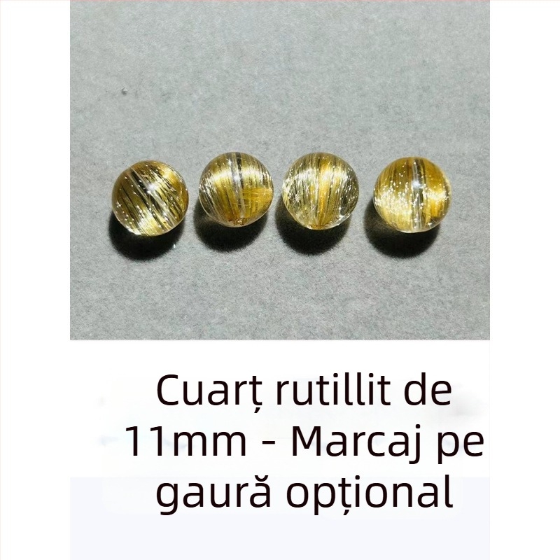 Brățară unisex cu o mărgea de cristal și accente geometrice, 7A mărgele de cristal