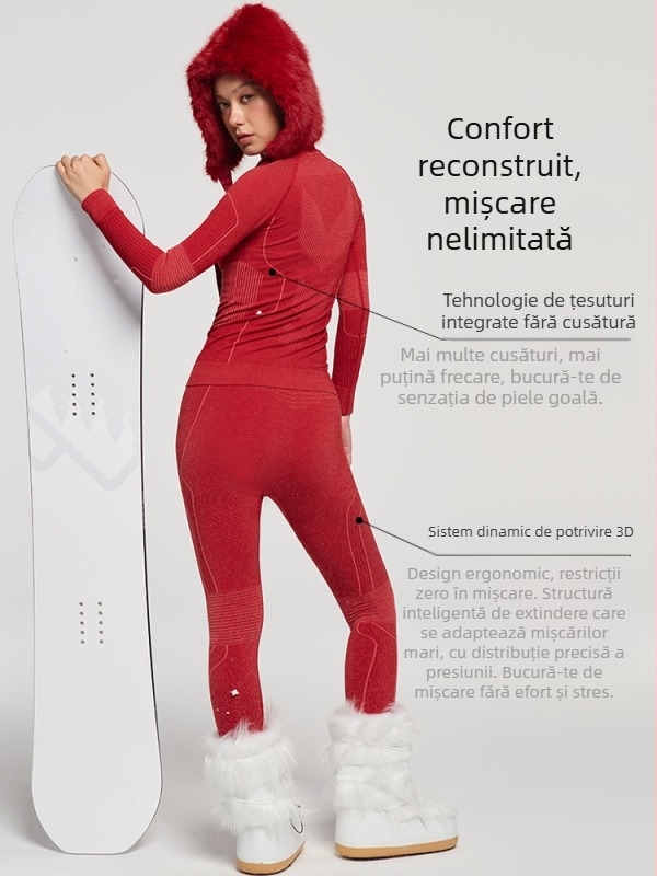 Costum feminin pentru uscare rapidă în sezonul de iarnă, primăvară și toamnă: uscare rapidă, rezistență la vânt, evacuarea umezelii, țesătură din lână de bumbac