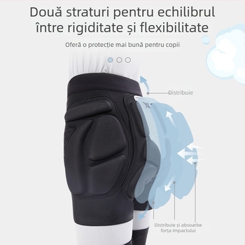 Protecții pentru coate pentru copii, pentru schi și role, din spumă Spandex, potrivire universală