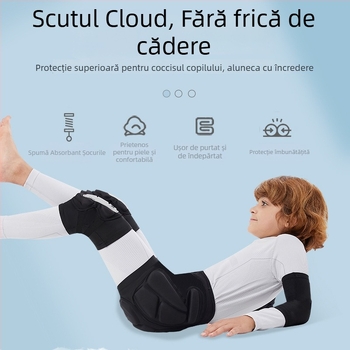 Protecții pentru coate pentru copii, pentru schi și role, din spumă Spandex, potrivire universală