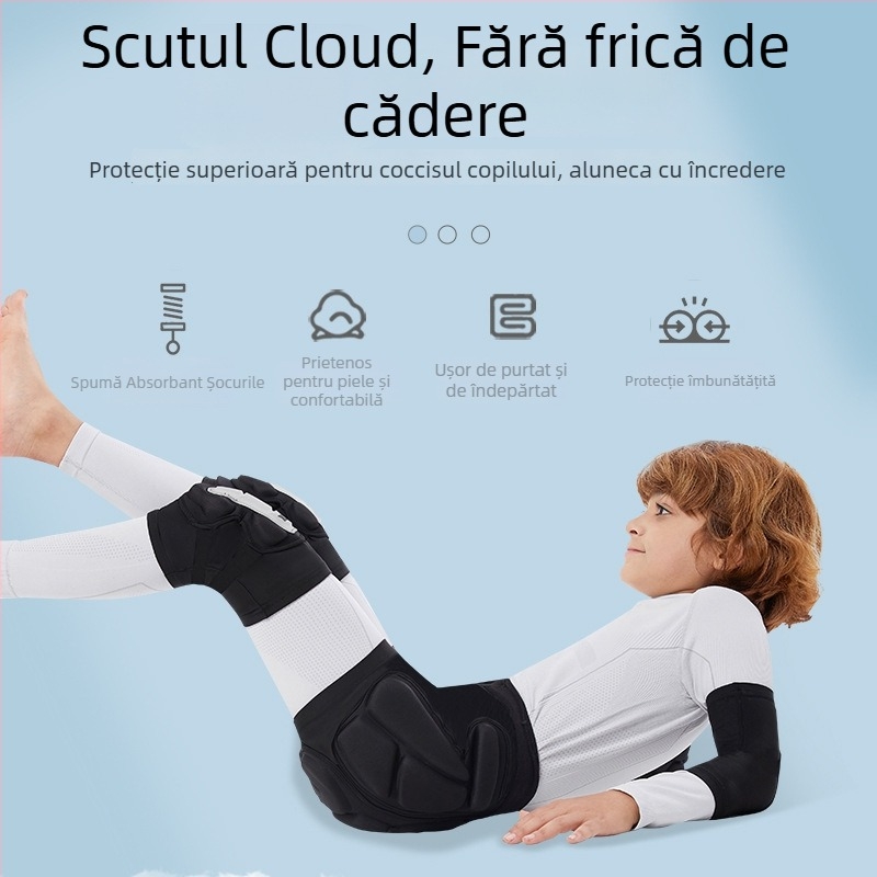 Protecții pentru coate pentru copii, pentru schi și role, din spumă Spandex, potrivire universală