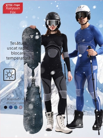 Set sport de iarnă uscat rapid — material nylon, evacuează umezeala, menține căldura