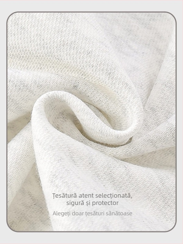 Set de pantaloni pentru copii din două piese, stil coreean, model desen animat, 95% bumbac, pentru 1–3 ani.