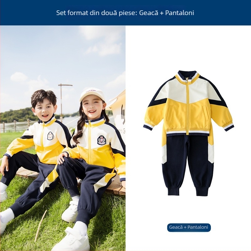 Less Star Clothing: Set de uniformă școlară din trei piese pentru copii – unisex, stil lejer, 95% bumbac, fermoar, pentru toate anotimpurile, pentru vârsta 8+ ani (peste 140 cm)