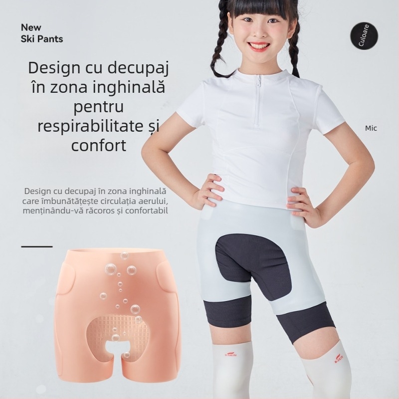 Pantaloni cu protecție pentru șolduri din silicon pentru schi și patinaj, unisex, cu protecție integrată, modele Hx1 clasic și hx2 ușor
