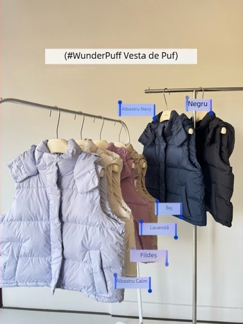 Vesta de puf cu glugă pentru femei, lungime scurtă, fermoar, detașabil, puf de rață alb 56–60%