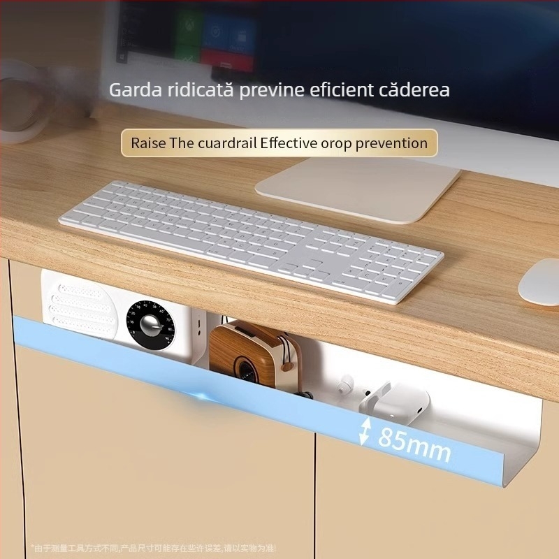 Organizator de cabluri sub birou — plastic, stil modern minimalist (Material: plastic; Stil: modern minimalist; Lansare: 2025; Zone de depozitare: birou, sufragerie; Brand: Friendly)