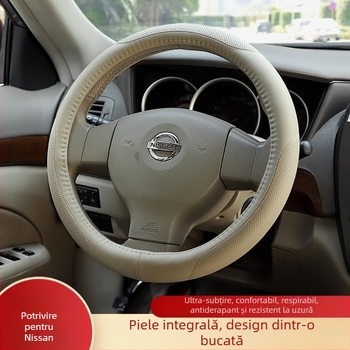 Husă pentru volan, piele de vită, prelucrare personalizată, utilizare de iarnă, montaj universal (Specificații principale: piele de vită; prelucrare personalizată; utilizare de iarnă; montaj universal)