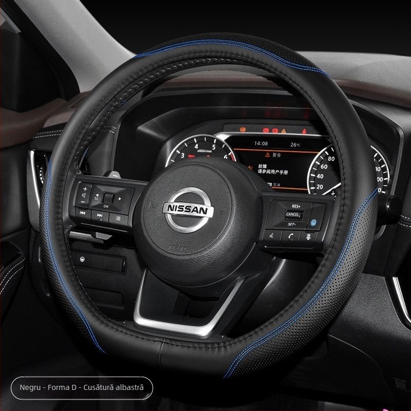 Husă pentru volan, piele de vită, prelucrare personalizată, utilizare de iarnă, montaj universal (Specificații principale: piele de vită; prelucrare personalizată; utilizare de iarnă; montaj universal)