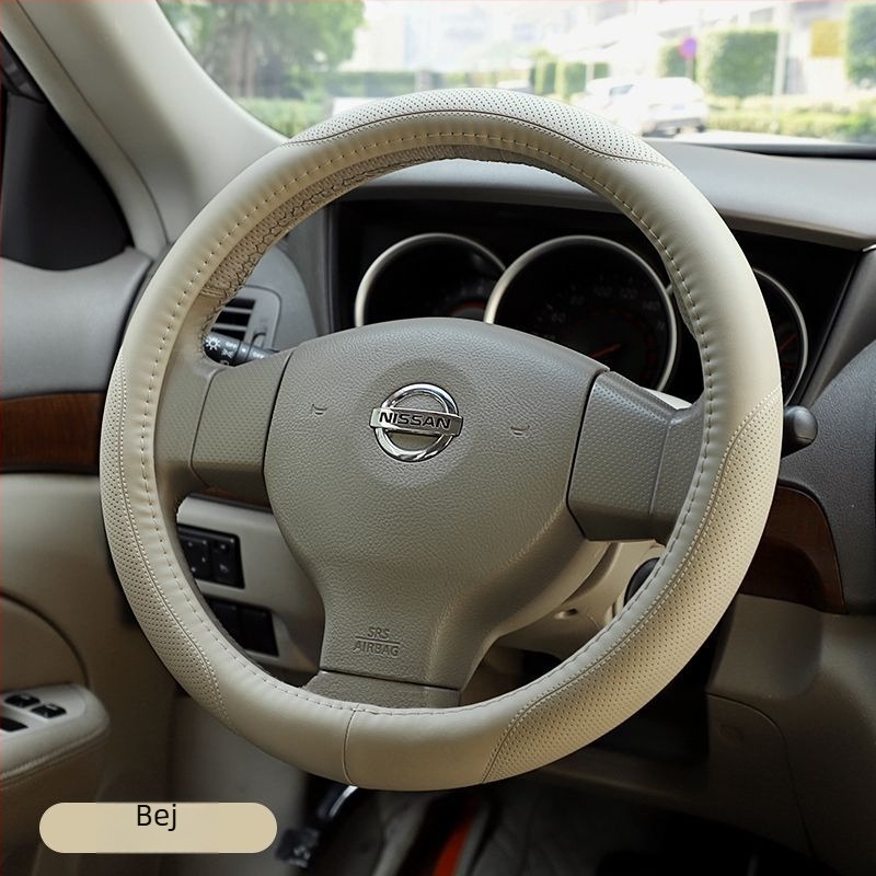 Husă pentru volan, piele de vită, prelucrare personalizată, utilizare de iarnă, montaj universal (Specificații principale: piele de vită; prelucrare personalizată; utilizare de iarnă; montaj universal)