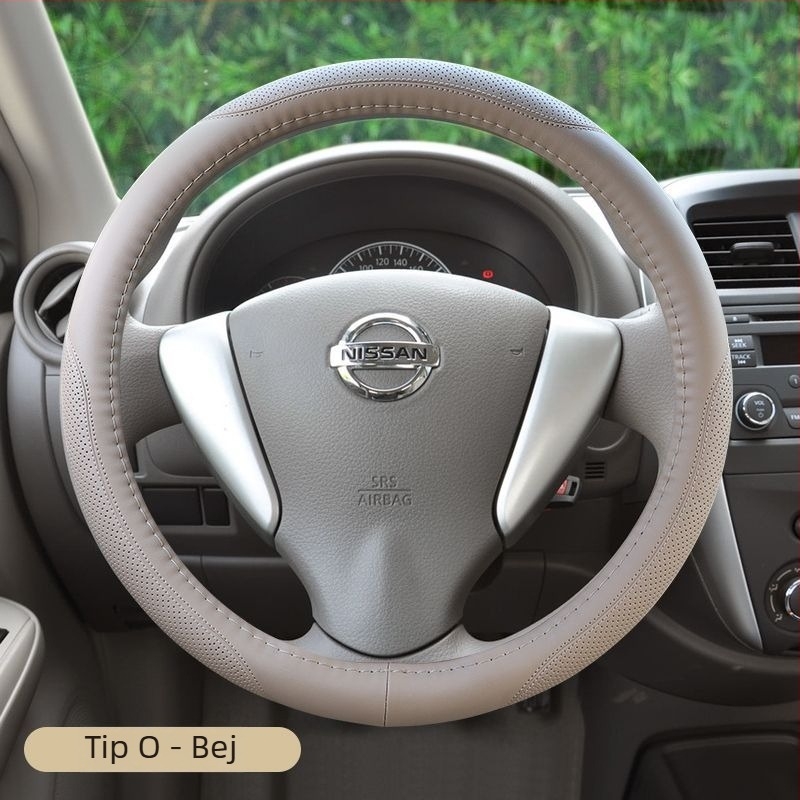 Husă pentru volan, piele de vită, prelucrare personalizată, utilizare de iarnă, montaj universal (Specificații principale: piele de vită; prelucrare personalizată; utilizare de iarnă; montaj universal)