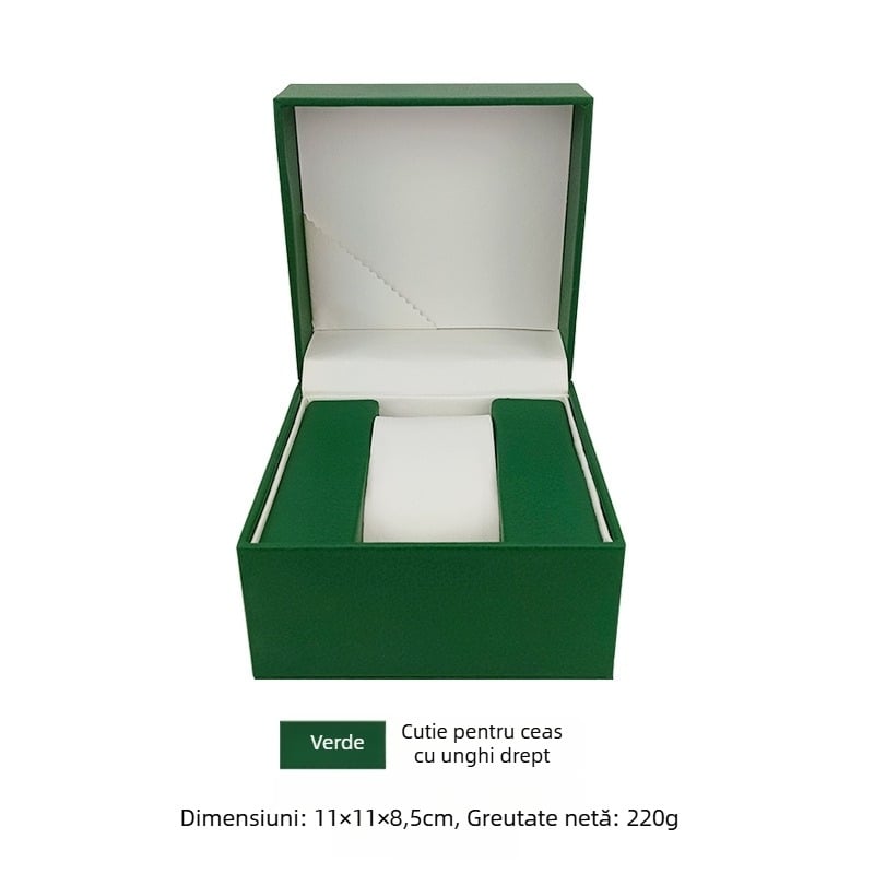 Cutie rotundă pentru ceas PU – personalizată, serigrafie, PU piele, ambalaj cadou, ambalaj universal