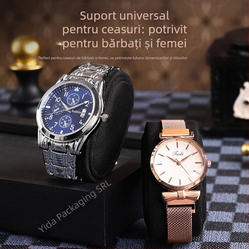 Întoarcător de ceasuri cu două poziții pentru uz casnic — automat, silențios, realizat manual, PU piele + MDF, brand Yida