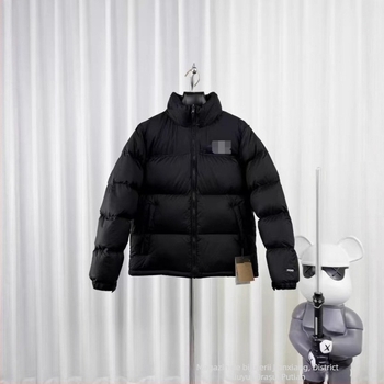 Geacă de iarnă cu glugă, croială lejeră, 50% puf de rață alb, material exterior nylon, fermoar frontal