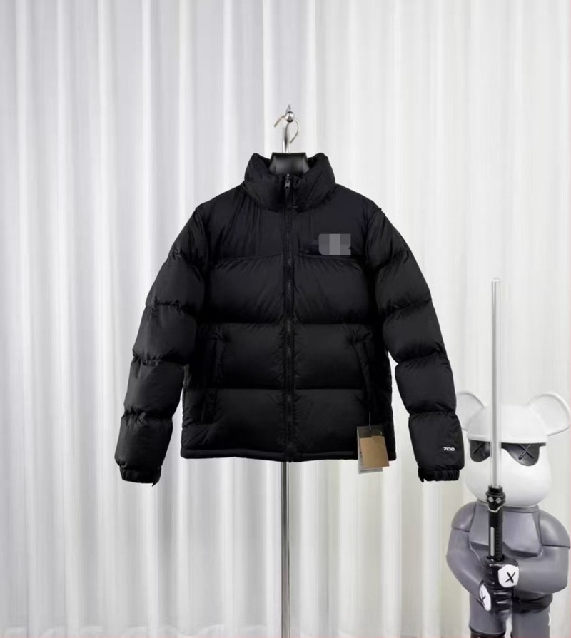 Geacă de iarnă cu glugă, croială lejeră, 50% puf de rață alb, material exterior nylon, fermoar frontal
