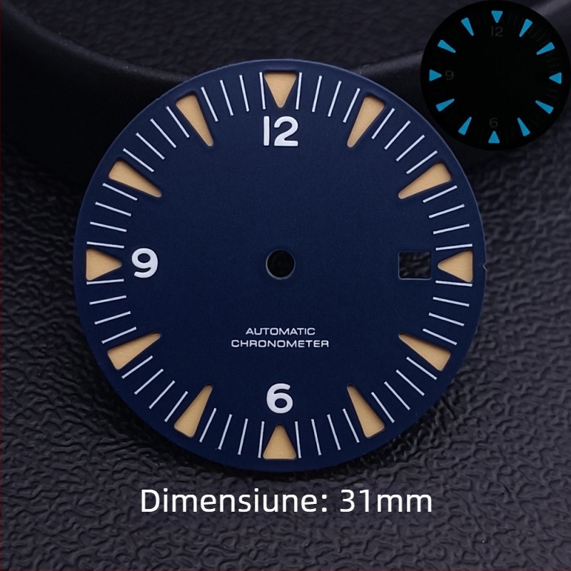 Modificare ceas: carcasă din oțel inoxidabil în stil Seamaster pentru mecanismul 8215, lățimea lug-ului 20 mm