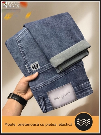Jeansi de bărbați – tapered, talie mid-rise, denim cu stretch, Tucano/Woodpecker