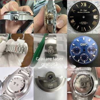 Kit carcasă din sticlă safir pentru ceasuri – compatibil cu mișcările 8215/NH35/NH36; include 1 cutie; lansare primăvara 2023.