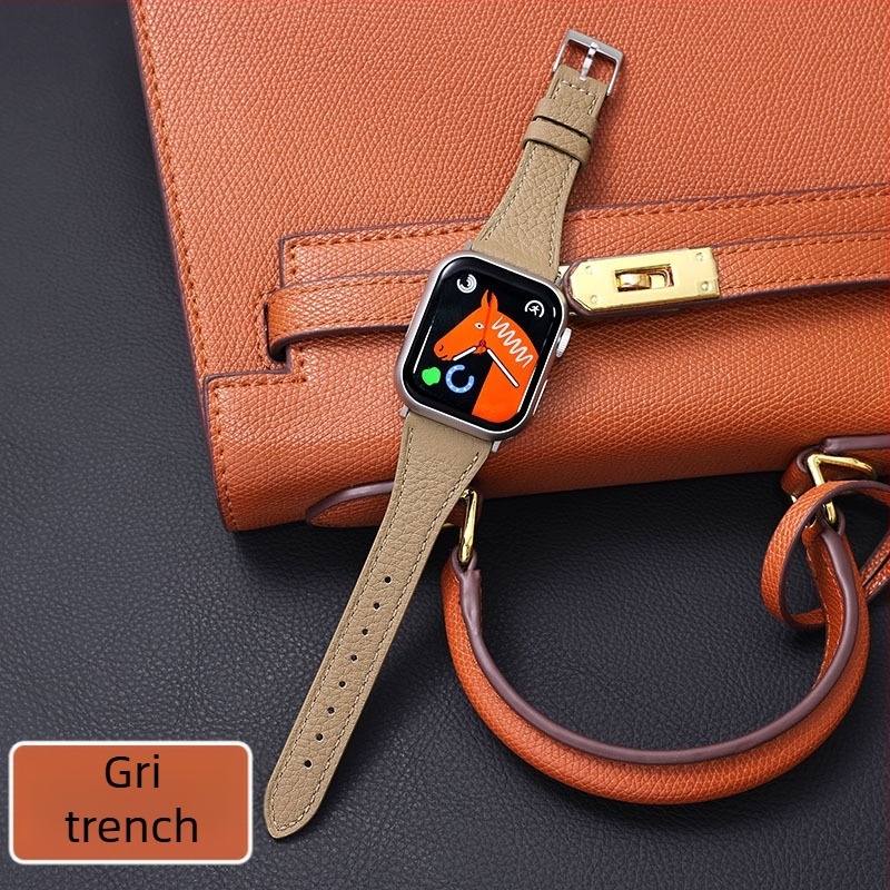 Brățară pentru ceas Huawei Fit1/2/3 și Watch4/Pro — piele naturală, textură lychee grain, brand Lomos, toamnă 2025