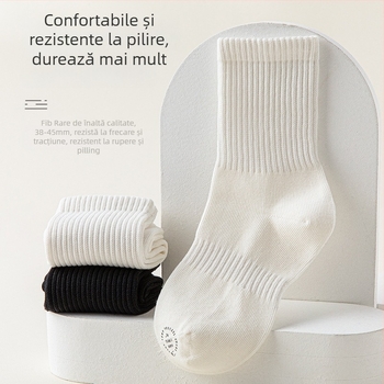 Șosete antibacteriene pentru copii, lungime medie, unisex, respirabile, 78% bumbac, pentru primăvară și toamnă