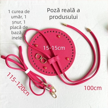 Geantă din piele lucrată manual – dumpling, culoare solidă, respirabilă, impermeabilă, ușoară, accesoriu pentru bagaje