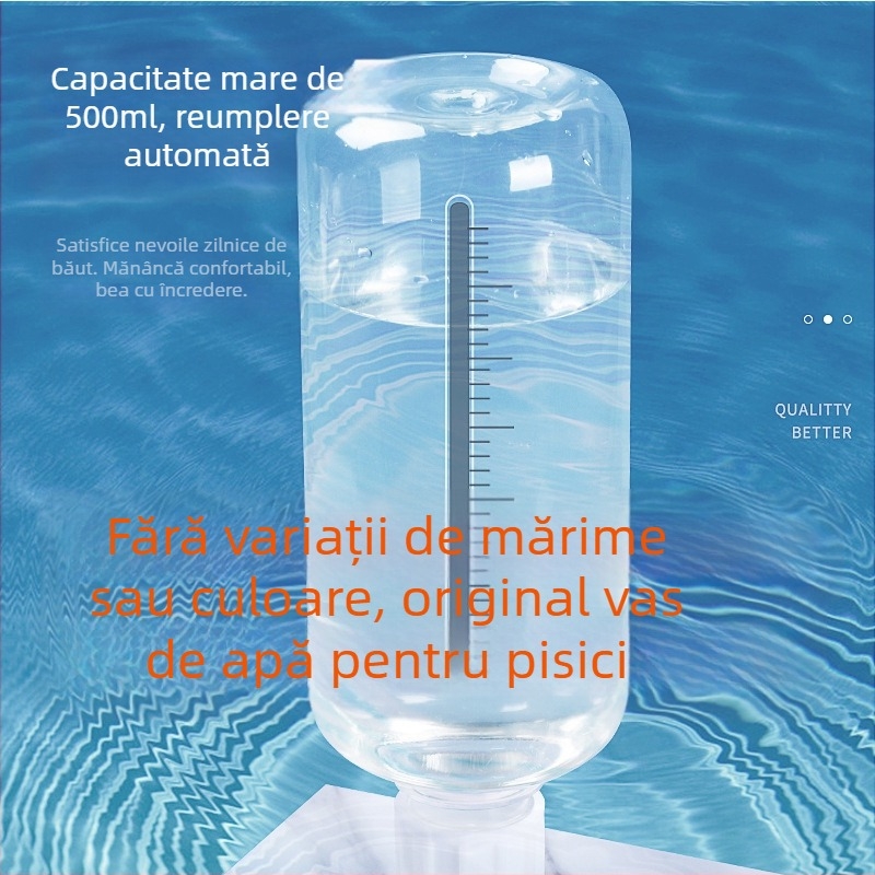Bol dublu pentru pisică cu alimentare automată