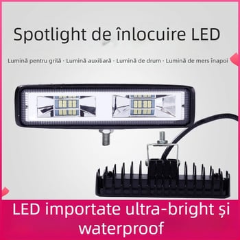 Proiector LED pentru camion, lampă cu cupă reflectorizantă lungă, 48W, compatibil cu camioane, nesmontat