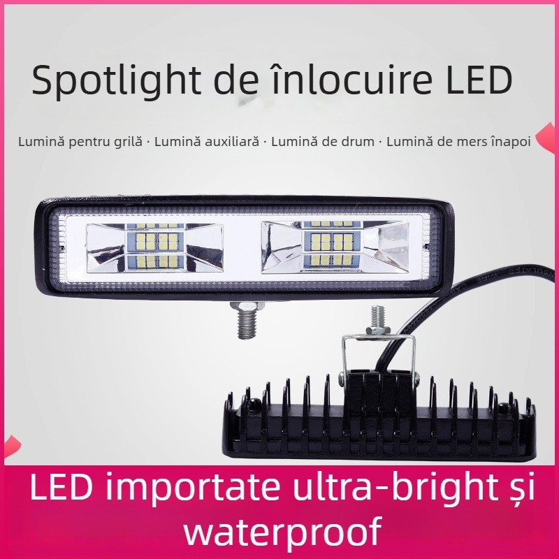Proiector LED pentru camion, lampă cu cupă reflectorizantă lungă, 48W, compatibil cu camioane, nesmontat