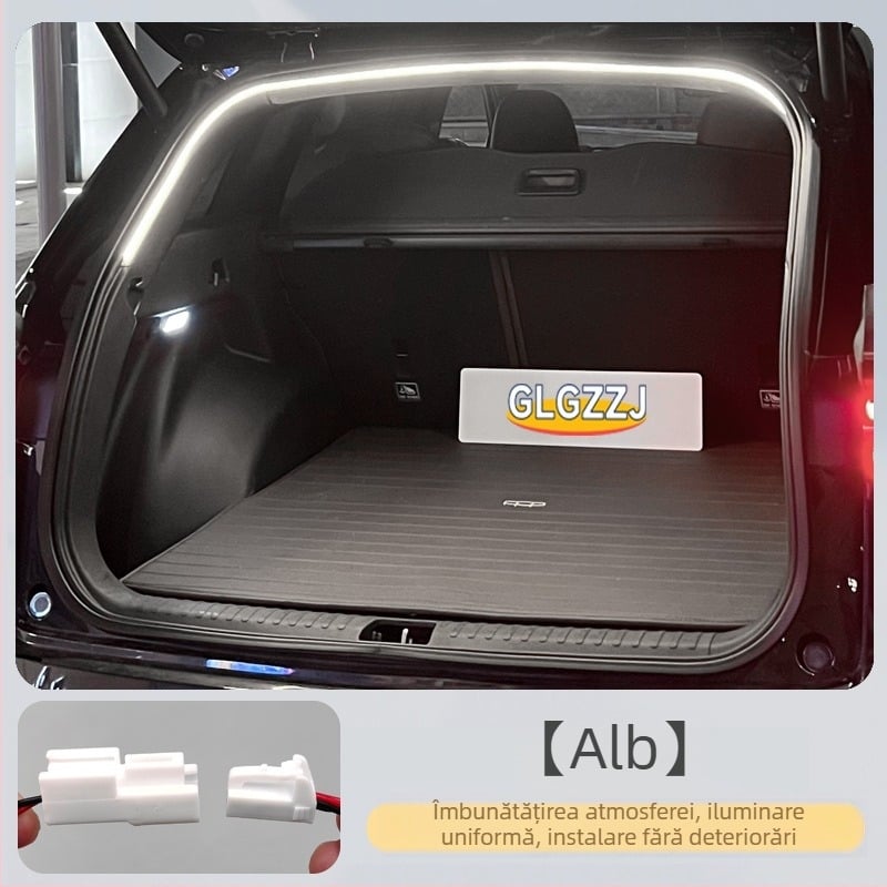 Geely Xingyue L / Haoyue L bandă de iluminare a portbagajului, iluminare ambientală, lumină atmosferică – montaj non-deteriorativ la iluminarea originală a mașinii